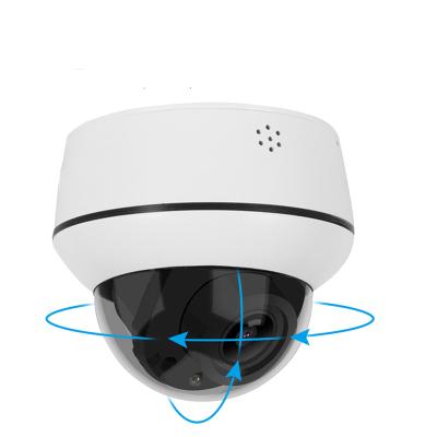 China Human Motion Tracking IP66 IR 30m H.265 PTZ IP POE Camera 4X Two Way Audio Optical Zoom Outdoor Security Dome Camera for sale