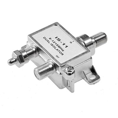 China 5-1218 MHz RF Circulator Isolator TV Small Volume Antenna Cable CATV Dual Isolator for sale