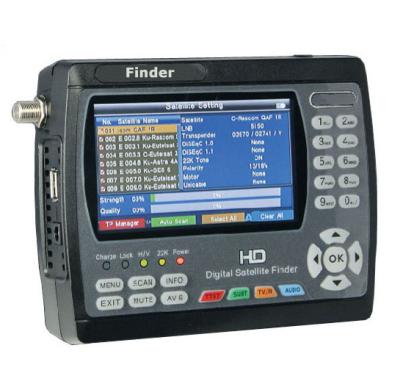 China HD Digital Satellite Finder Dvb-S2 950MHz-2150MHz Meter Satlink for sale