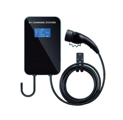 China Wall Mounted AC EV Car Charging Station Wallbox Cable Type 2 For Electric Vehicle for sale