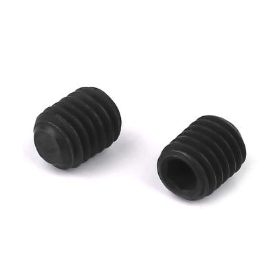 China Flat On DIN913 Black Oxide Hexagon Worm Socket Stock Set Screw for sale