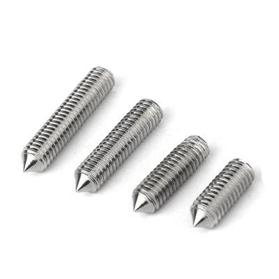 China #2-56 #4-40 #6-32 #8-32 SS304 Flat Head Hex Socket Worm Headless Set Screw for sale