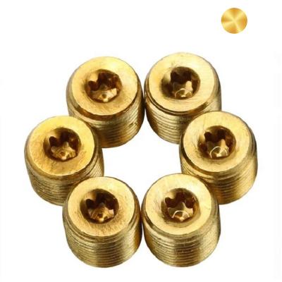 China Flat Solid Brass Special Torx m4 Wrench Fixing Worm Grub Screw for sale