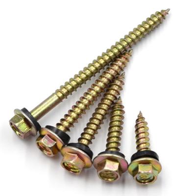 China Wholesale General Industry China Metal Hex Head Self Tapping Screw With EPDM Seal for sale