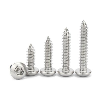 China General Industry 304Stainless Steel No.4 #6 #8 #10 #12 #14 Self-tapping Pan Head Security Screw Torx Button Head Torx Screws for sale