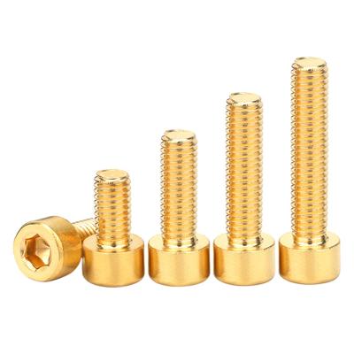 China Metric m3 m4 m5 m6 m8 HEX Brass Socket Cap Head Screws for sale