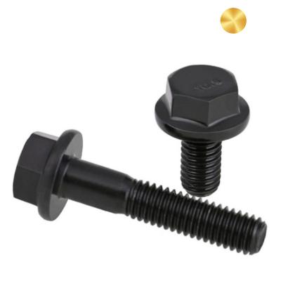 China China m10 m12 m16 high tensile equipment plow track shoe high tensile black 8.8 flange hex gradestandard size electric bolts and nuts for sale