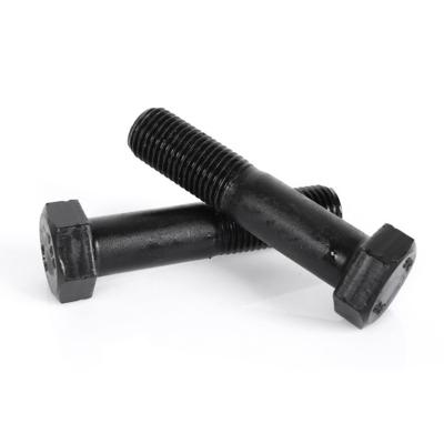 China China Equipment High Precision Electrical Fasteners Black Oxide Carbon Steel Half Wire Hex Bolts for sale