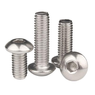 China Pan Stainless 316 Steel ISO7380 Hex Socket Knob Head Screw / Pan Head Socket Screw M2 M2.5 M3 M4 M5 M6 for sale