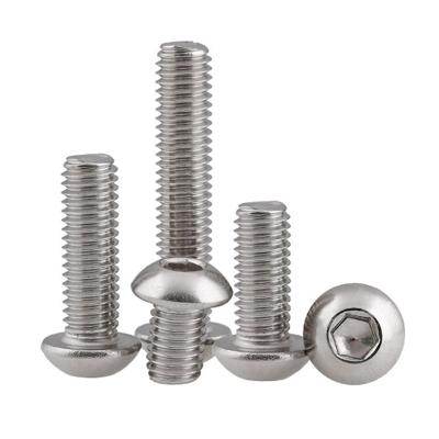 China Hot Sale 304 316 ISO7380 Stainless Steel Pan Machine Screw Hex Socket Knob Head Head Screws for sale