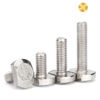 China Equipment Hardware Fasteners 304 Stainless Steel M8 M6 T Head Electric Track Bolt For Aluminum Profile for sale