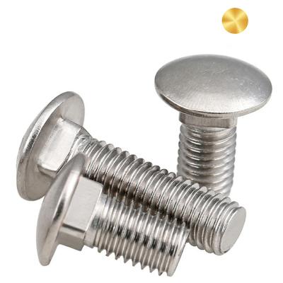 China Din603 Electric Mushroom Head Stainless Steel Equipment M8 Round Head Square Neck Carriage Bolt for sale