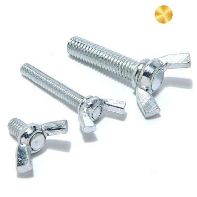 China High quality china electrical manufacturing equipment butterfly wing screw steel machine screws and din316 fasteners 10x16 thread for sale