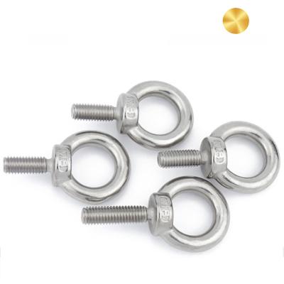 China National Electrical Equipment Standard 304 Stainless Steel Thread Shank Eye Screw Bolt Nut for sale