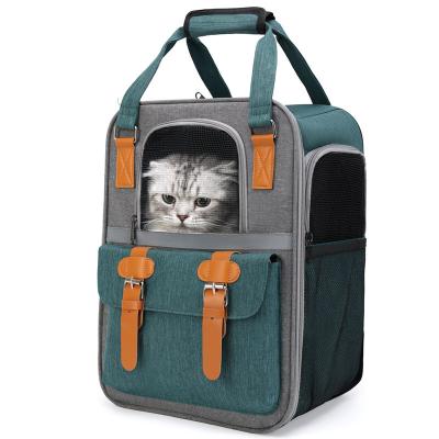 China Outdoor Carrier Stocked Logo Travel Breathable Pet Bagpack Portable Custom Cat Bag Accessories Wholesale Airline Purrini Spot Merchandise Dog for sale