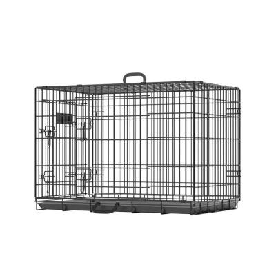 China Large Cat Carrier House Double Door Pet Stored Animal Cages Purrini OEM ODM Dog Crates Kennel Crate Travel Outdoor Small Metal Foldable for sale