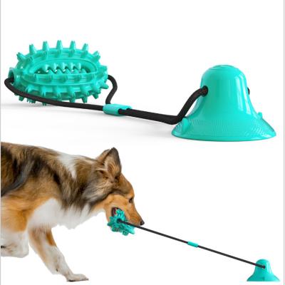 China Purrini Stocked Customize Pet Chew Rope Rubber Durable Interactive Squeaky Cleaning Plush Indestructible Tooth Set Pet Toys For Chewing for sale