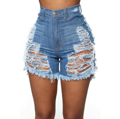 China QUICK DRY sexy cut denim shorts hollow button denim shorts fashion casual all-match simple style denim shorts summer new products for sale