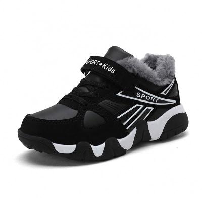 China SaleBoys Cotton Shoes Shock-absorbing Warm Winter Plus Velvet Children's Sports Shoesfor Men for sale