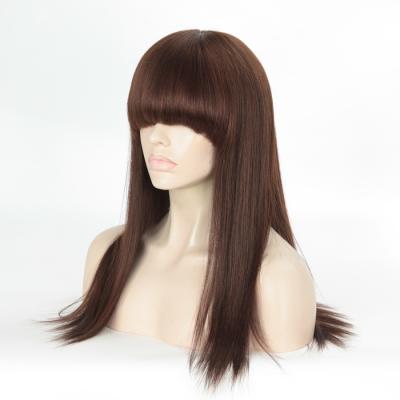 China Factory Light Silk Top Full Lace Human Hair Malaysian Virgin Yaki Wigs for sale