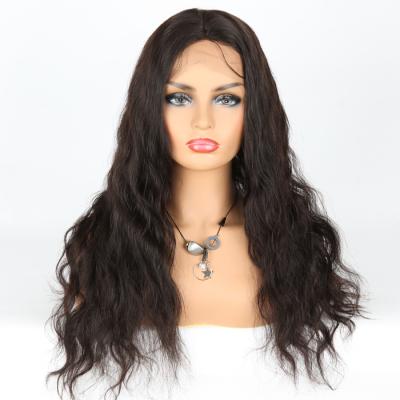 China Cuticle Aligned New Fashion Virgin Human Hair Long Black Hair Malaysian Wigs Silk Top for sale