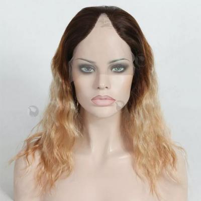 China Natural Wave Hair U Part Wig Ombre Color for sale