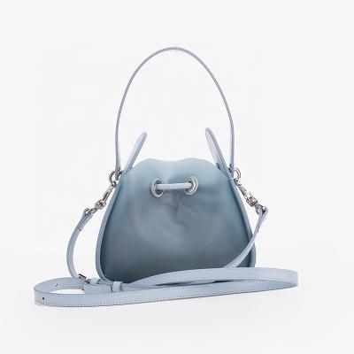 China Stylish New Design High Quality PVC Small Ladies Bag Mini Cute Shape Drawstring Bucket Bag And Purses Cross - Body For Women for sale