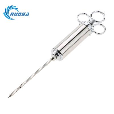 China 304 Stainless Steel Three-needle Turkey Syringe Turkey Needle 2OZ Belt Cleaning Brush BBQ Tool for sale