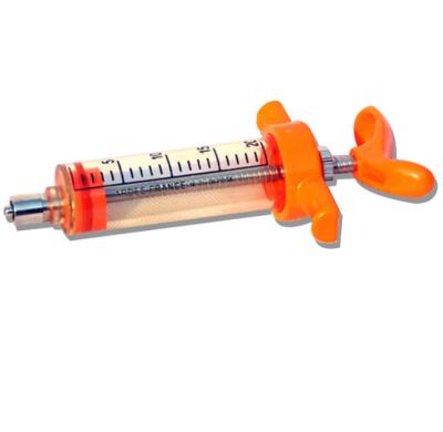 China Poultry Vaccination Plastic Steel Syringes Used For Animal Injection 20ml Into Pigs, Cows And Sheep With TPX Nylon Plastic Steel Syringes for sale