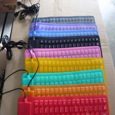 China Standard 109 keys silicone flexible keyboard for sale