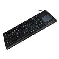 China Plastic industrial computer keyboard with function keys and integrated trackball DX-87G-TB for sale