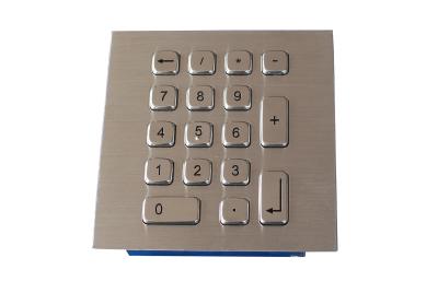 China IP65 dynamic rated vandal proof Vending Machine Keypad with long stroke with 17 keys for sale