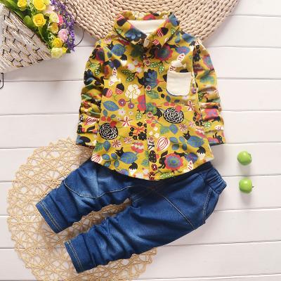 China Chinese Wholesale 100% Cotton Clothing Manufacturers Kids Clothes Boys New Style Pant Shirt Set for sale