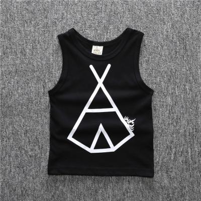 China Latest Anti-pilling New Model Funny Baby Tank Tops Cotton T-shirt With Company Logo for sale