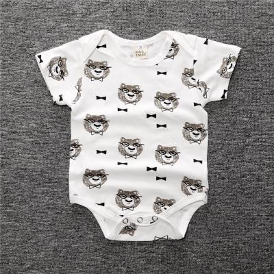 China Short Sleeve China Infant Clothes White Baby Rompers From Korea Clothing Manufacturers for sale