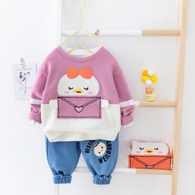 China Lovely Formal Baby Set Breathable Online Shopping T-shirt And Pants Dressing Set for sale