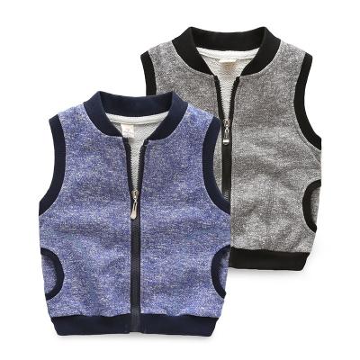 China Wholesale Boy's Breathable Clothing Custom Label Zipper Outdoor Vest for sale