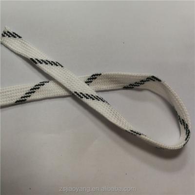 China Sustainable 10mm Width PP Flat Black And White Rope For Clothes for sale