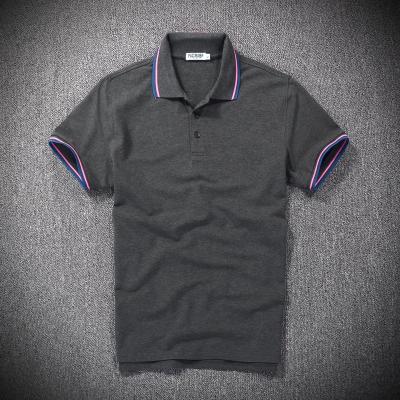 China High Quality Men's Anti-Shrink Blend Cotton Europe Size Polo Shirt With Embroidery Logo for sale