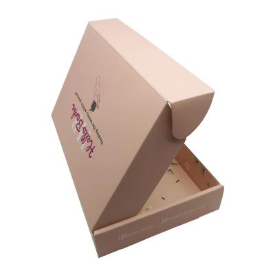 China Custom Recycled Materials Mailing Boxes Gold Foil Corrugated Cardboard Packaging Cosmetic Box With Foam Eva Paper Insert for sale