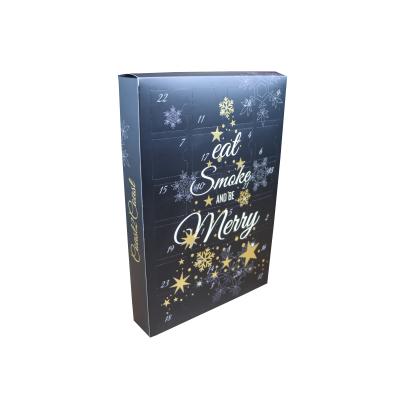 China Recycled Cosmetic Packaging Christmas Advent Calendar Box Countdown Advent Calendar Empty Luxury Cardboard Paper Materials Custom Beauty Gift for sale