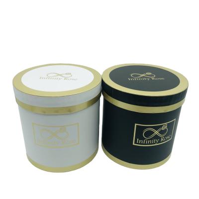 China Recycled Materials Cheap Custom Luxury Logo Printed Small Round Box for sale