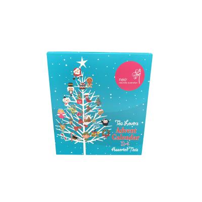 China Recycled Materials Advent Calendar Box High Quality Homemade Printed Cardboard for sale