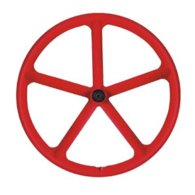 China Mountain Bikes One Time Die Casting 700C Magnesium Alloy 5 Spokes Road Bike Wheels For 23C Tires for sale