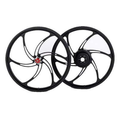 China Mountain Bikes One Time Die Casting 20 Inch Magnesium Alloy City Electric Bike Wheels For 1.75-2.5 Inch Tires for sale