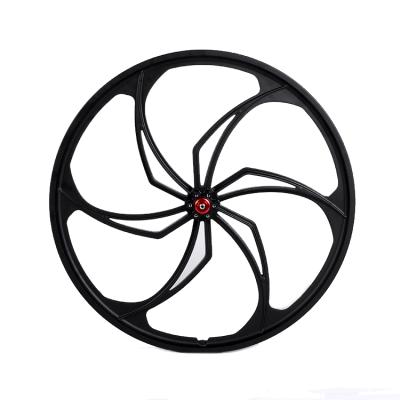 China Mountain Bikes Once Die-casting Front Wheels 26 Inch Magnesium Alloy Road Bike For 1.75-2.125 Inch Tires for sale