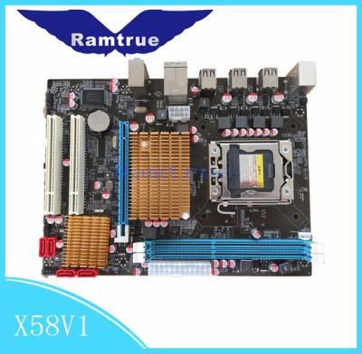 China 2017 desktop Intel X58 socket motherboard lga1366 motherboard ddr3 processors 1366 for sale