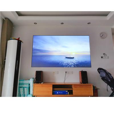 China Frame TD-UST-SK-100 Fold Beamer Screen Throw For Short Projector Fresnel 100 Inch 1.6 Gain ALR Projection Screen for sale