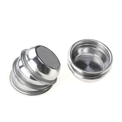 China Durable Alloy Coffee Machine Filter Holder Bottomless Portafilter Basket For Espresso Machine for sale