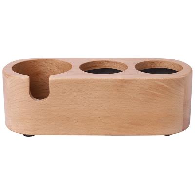 China Minimalist Portafilter Stander Wooden Coffee Tamper Holder, Coffee Tamper Holder, Wooden Coffee Holder for sale